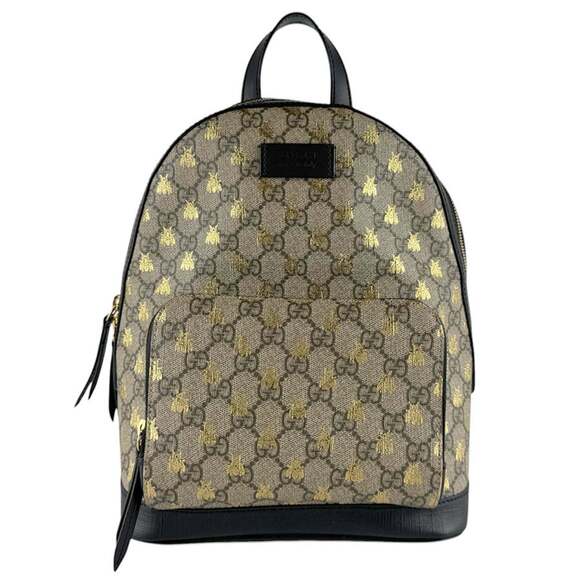 Gucci Handbags - GUCCI Black Canvas Backpack